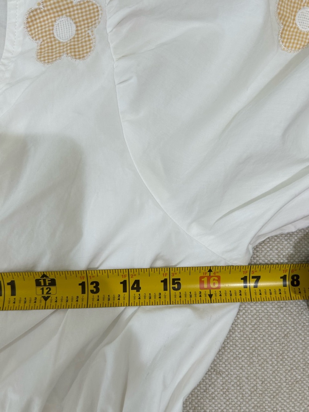 Madewell Annamarie Embroidered Mini Dress White Floral Gingham Puff Sleeve XS - Picture 11 of 13